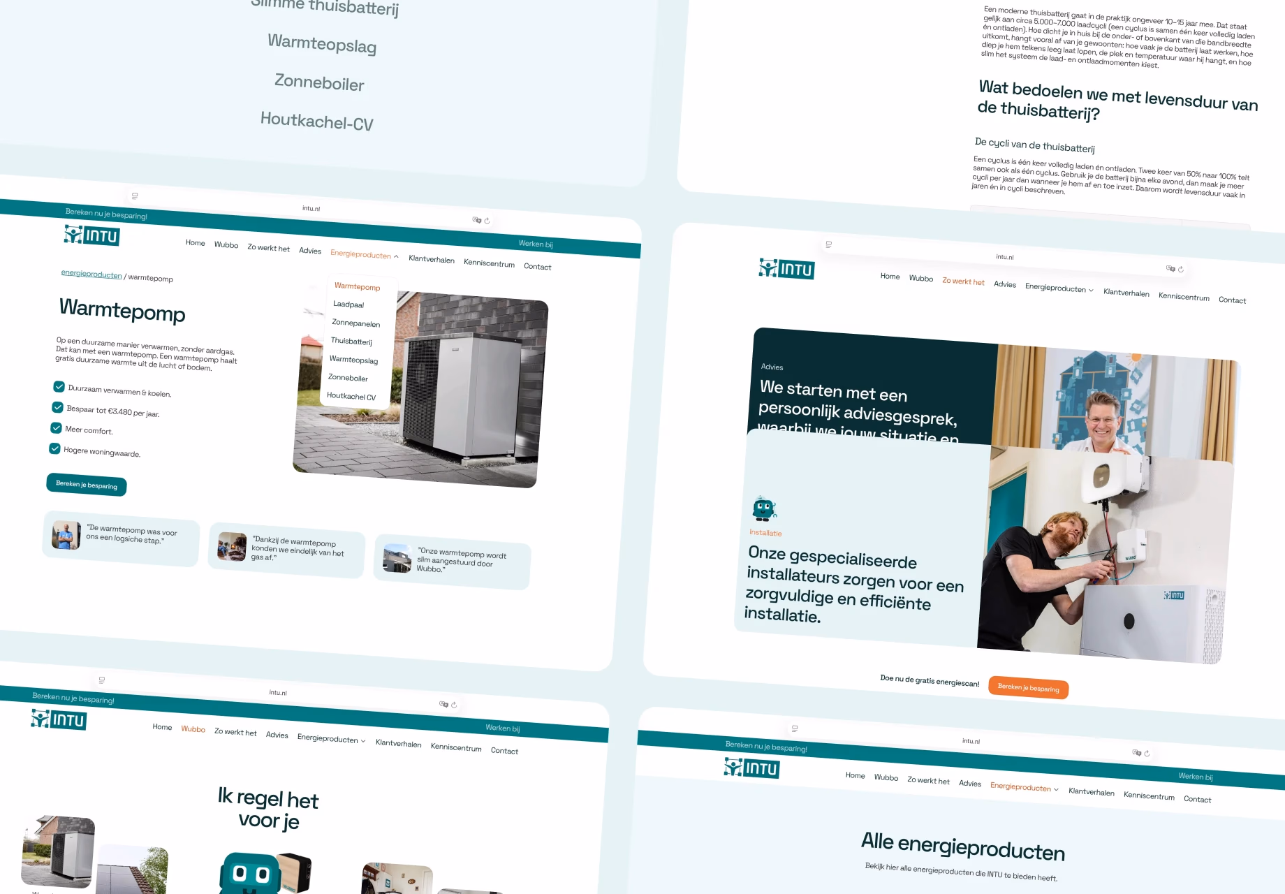 Websiteontwerp voor Intu
